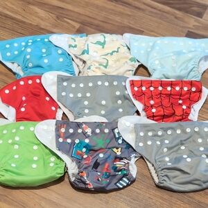 Reusable Toddler Swim Diaper Pack - Multi Color Assortment